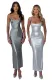 Autumn and winter spandex knitted long silk suspender long skirt