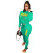 Sports casual fashion hoodie two-piece set for women's printed autumn and winter styles