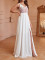 Solid color backless long dress cross-border long lace white sexy slit dress