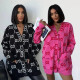 Autumn and Winter Temperament Commuting Loose Knitted Button Pocket Sweater Dress