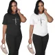 Printed Fashion Casual Set Street Two Piece Set
