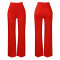 Fashionable temperament, casual solid color high waisted wide leg pants, elastic African casual pants