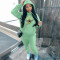 New plush and thickened hooded sweatshirt pants casual sports set
