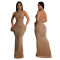 Sleeveless buttocks wrapped hot diamond dress for party evening dress for women