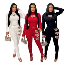 Pit striped sports set, two-piece set