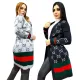 Autumn and winter temperament commuting slimming knit cardigan sweater cape 2-color stock