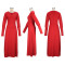 Fashion Open Finger Dress Red Round Neck Dress