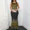 Fashionable mesh patchwork dress