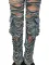 Fashionable and sexy distressed washed work bag jeans