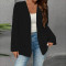 Large women's lace cardigan jacket with fashionable and casual design, lace pocket top