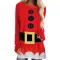 Large size top imitation waistband digital printing red round neck T-shirt