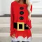 Large size top imitation waistband digital printing red round neck T-shirt