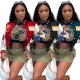 Fashionable thickened Korean velvet positioning, offset printing, embroidery jacket, baseball jacket