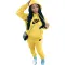 Fashion plus size padded thickened hooded sweater pants sports suit