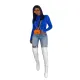 Solid color patchwork bottom long sleeved high necked popular top