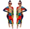 Fashionable and sexy slim fit printed open chest dress