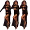 New Velvet Fashion Hot Diamond Hollow Split Evening Sexy Fishtail Skirt