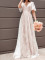 Sexy Pink Lining White Lace Wedding Wedding Dresses