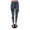 Hot selling multi bag elastic tight fitting workwear casual jeans