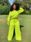 Fashionable casual and personalized slanted shoulder sports set