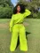 Fashionable casual and personalized slanted shoulder sports set