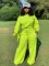 Fashionable casual and personalized slanted shoulder sports set