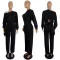 Fashionable casual and personalized slanted shoulder sports set