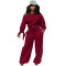 Fashionable casual and personalized slanted shoulder sports set