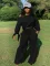 Fashionable casual and personalized slanted shoulder sports set