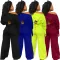 Fashionable casual and personalized slanted shoulder sports set