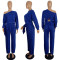 Fashionable casual and personalized slanted shoulder sports set