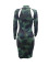 Fashionable Cute Camouflage Print Long Sleeve Dresses