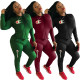 etter sticker personalized casual two-piece set