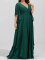 Fashion Large Size V-neck Solid Color Dress Slim Dresses
