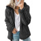 Fashion Hooded Bubble Velvet Autumn and Winter Thickened Top Coat Jacket