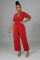 Short sleeved fashionable jumpsuit for women