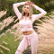 Fashion Sexy Long Sleeve Lace Splicing Hooded Top Straight Leg Pants Set
