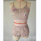 Fashionable printed suspender two-piece set of cool and slim fitting sweet home clothing   8 COLORS