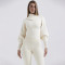 Sexy Trendy Hooded Long Sleeve Straight Leg Pants Knit Set