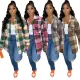 Autumn and winter hot selling loose checkered shirt Maoni jacket
