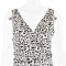 Stylish Leopard Print Halter V-Neck Dress