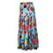 Fashion Large Size Color-Collision Printed Half-body Skirt