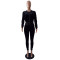 Fashion casual personality gold velvet sports suit