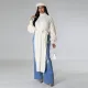 Fashion Thickened Jacquard Split Long Sweater