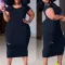 Fashionable Plus Size Black Dress