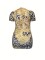 Sexy Plus Size Leopard Print V-Neck Short Sleeve Dresses