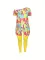 Sexy Large Size Strapless Fashion Casual Printed Pants Set