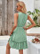 Fashion Solid Color V-Neck Sleeveless Lace Waistless Dress