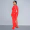 Fashion Solid Color Hot Rhinestone Long Sleeve Split Long Dresses