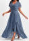 New Chiffon Lace Flare Dress